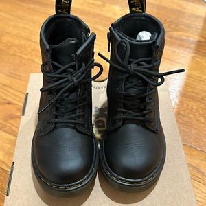 Dr. Martens. Black. Soft leather. Size US 9 toddler. Like new.